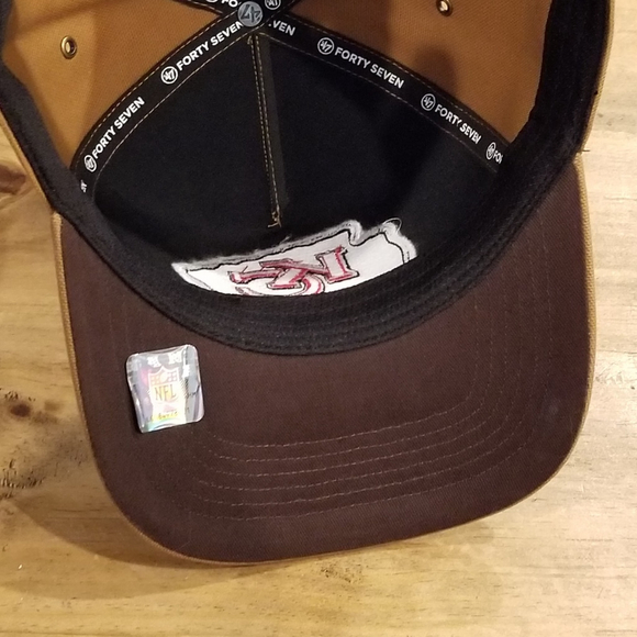 Kansas City Chiefs Hat Carhartt 47 Brand Hitch Brown Canvas NFL One Size - Picture 6 of 10